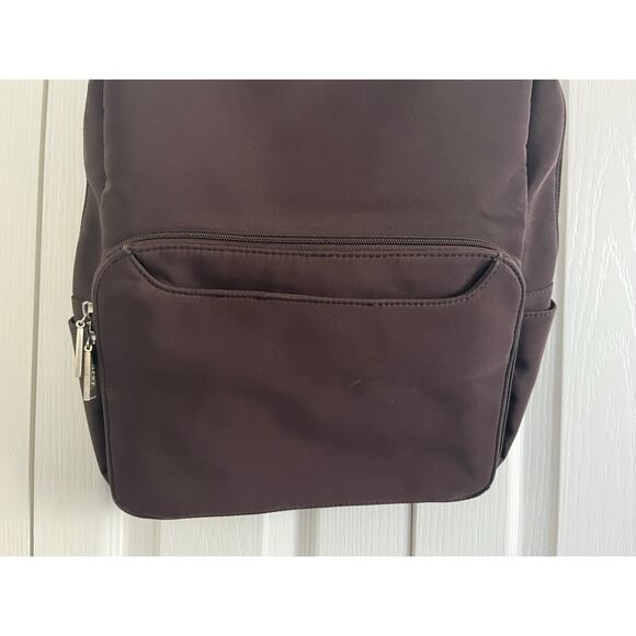 HOBO International Women's Nylon Backpack Brown Zipper & Magnetic Openings - Picture 2 of 16